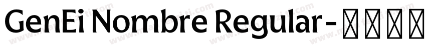 GenEi Nombre Regular字体转换